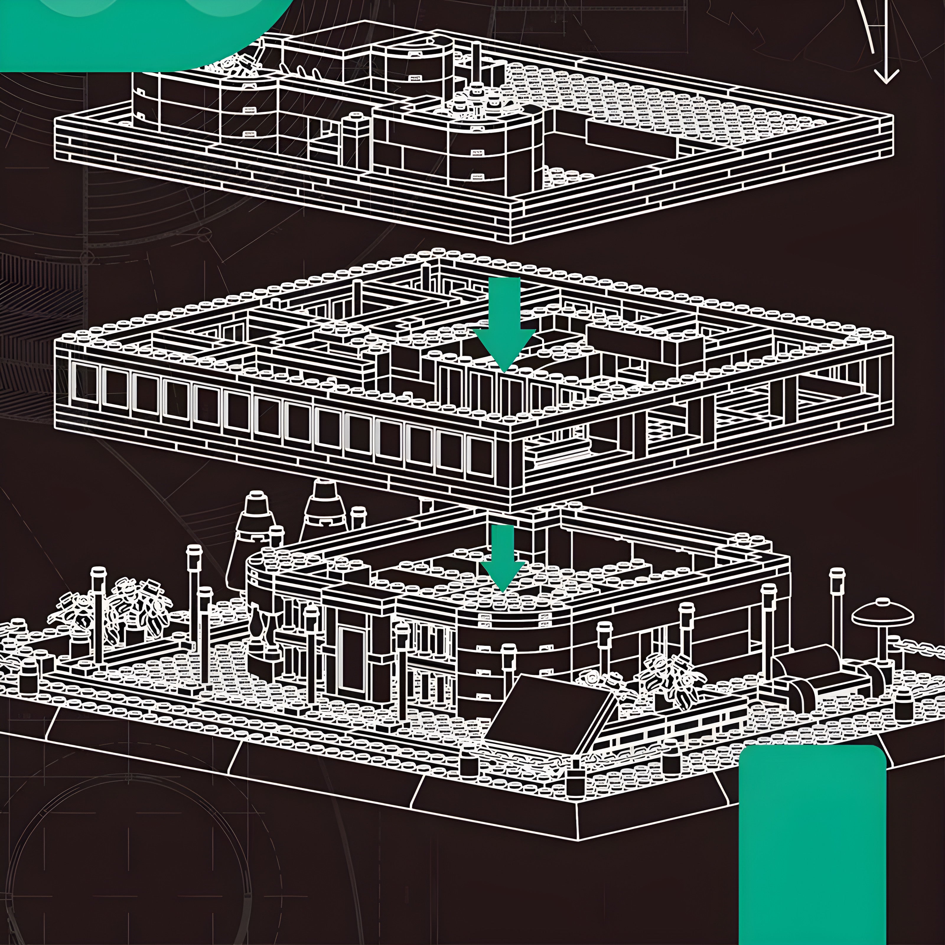 Nexus Brick 1:8 scale building set product image