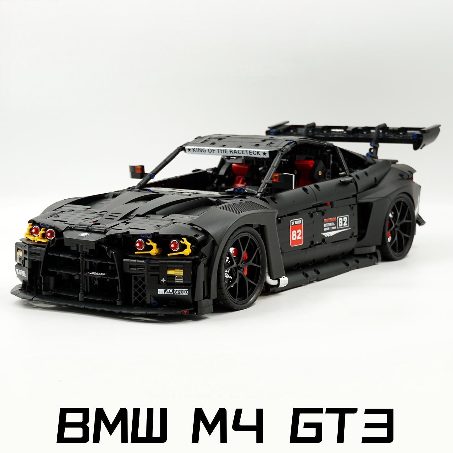 1:8 BMW M4 GT3 Yapı Seti: Detaylı Simülasyon, Koleksiyonluk Yarış Arabası (4556 Parça)
