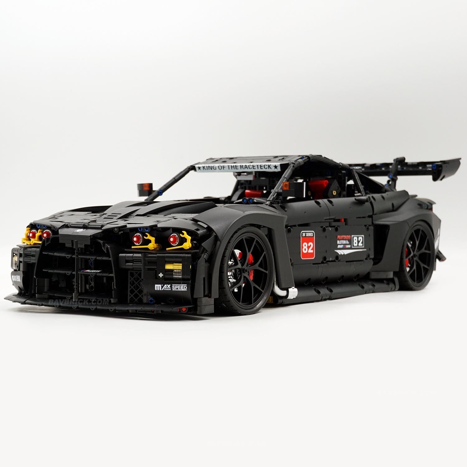 1:8 BMW M4 GT3 Yapı Seti: Detaylı Simülasyon, Koleksiyonluk Yarış Arabası (4556 Parça)