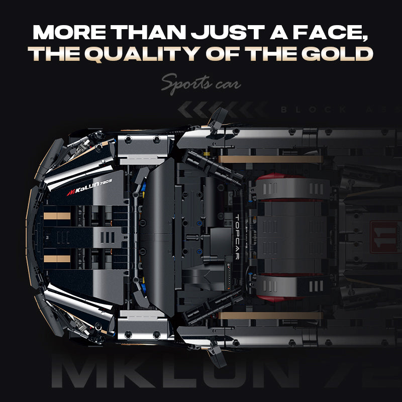 Uzaktan Kumandalı Elektrikli 1:8 McLaren 720S Süper Araba, Açılır Tavanlı, Süspansiyonlu Yapım Seti