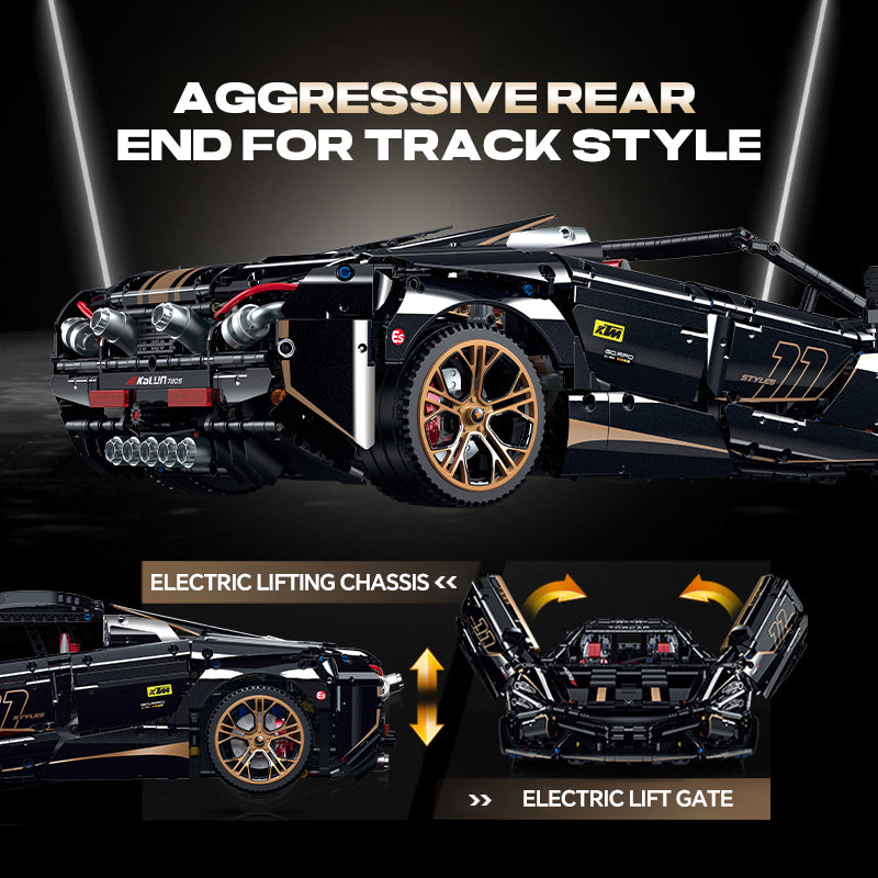Uzaktan Kumandalı Elektrikli 1:8 McLaren 720S Süper Araba, Açılır Tavanlı, Süspansiyonlu Yapım Seti