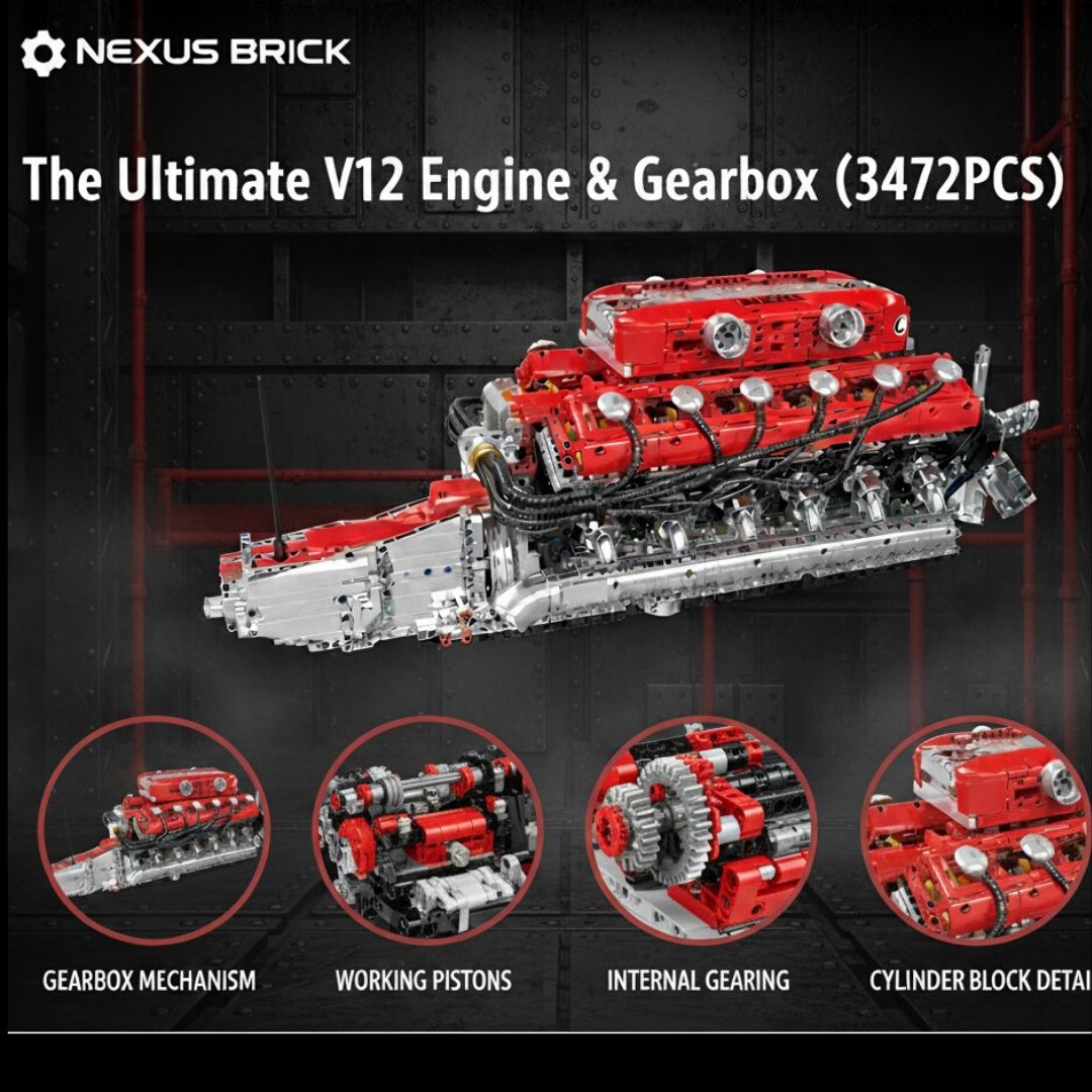 THE ULTIMATE V12 ENGINE & GEARBOX | 3472PCS
