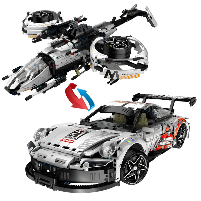 911 Porsche & Starfighter 2 in 1 Set | 1861Pcs