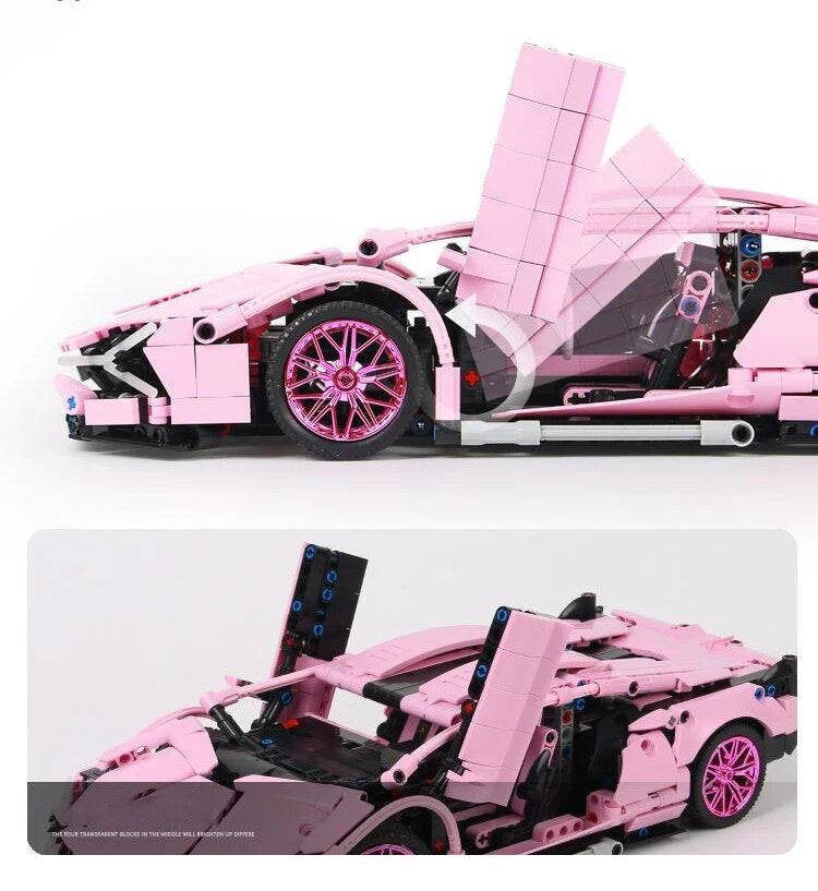 Pink Lamborghini | 1290Pcs