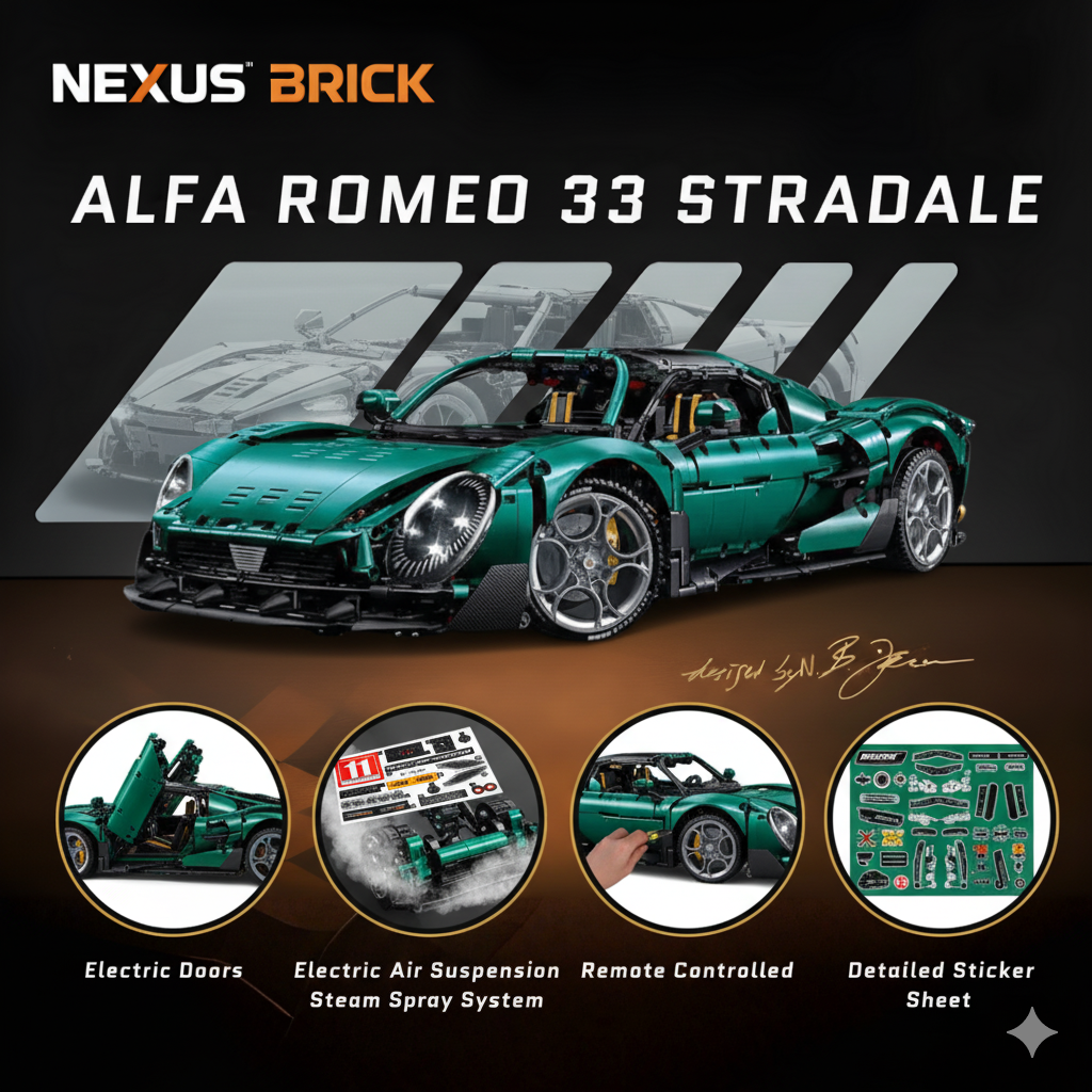 1:8 Alfa Romeo 33 Stradale Supercar | 3861PCS