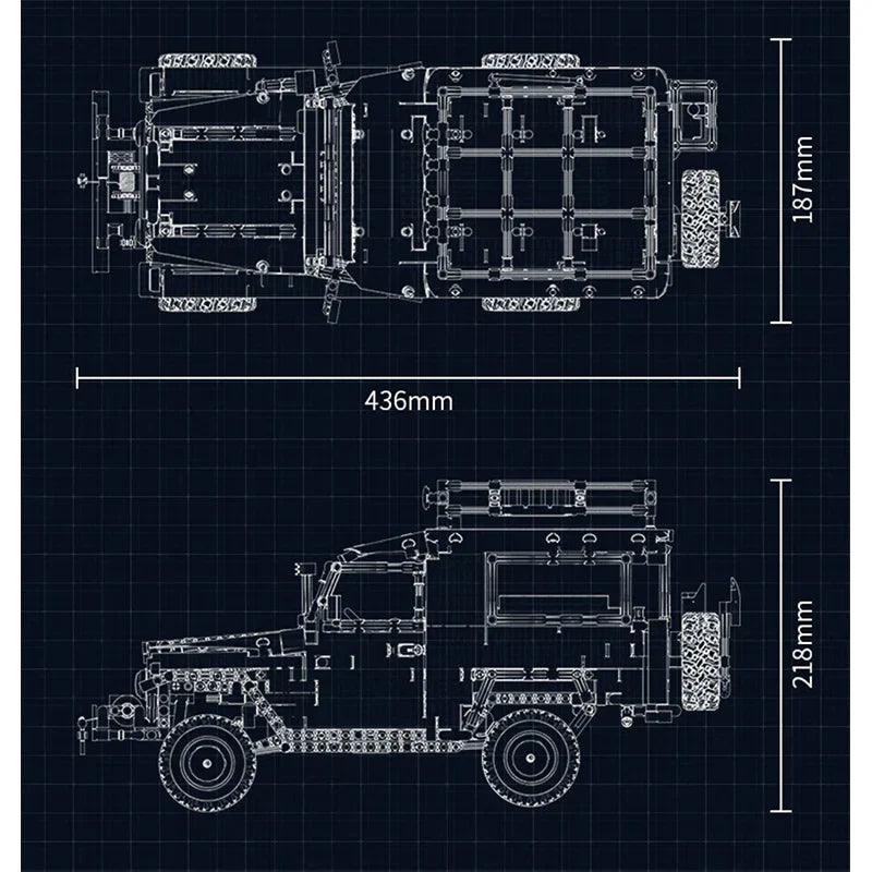 REMOTE CONTROLLED FJ40 LAND CRUISER | 2101PCS