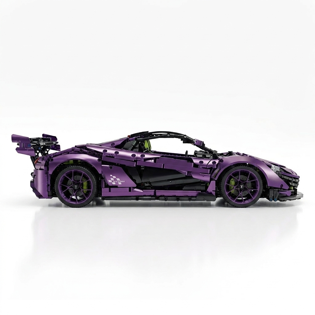 Satin Purple P1 GTR side profile studio view