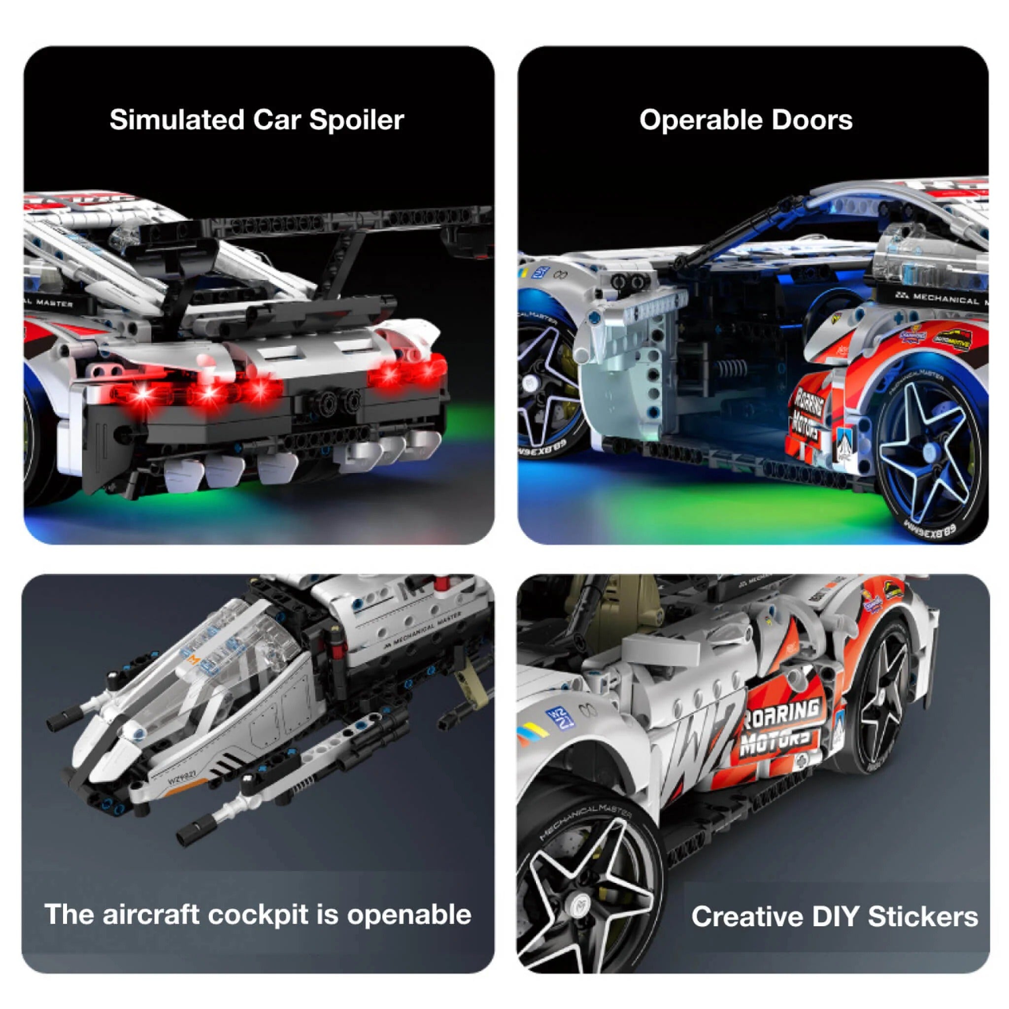 911 Porsche & Starfighter 2 in 1 Set | 1861Pcs
