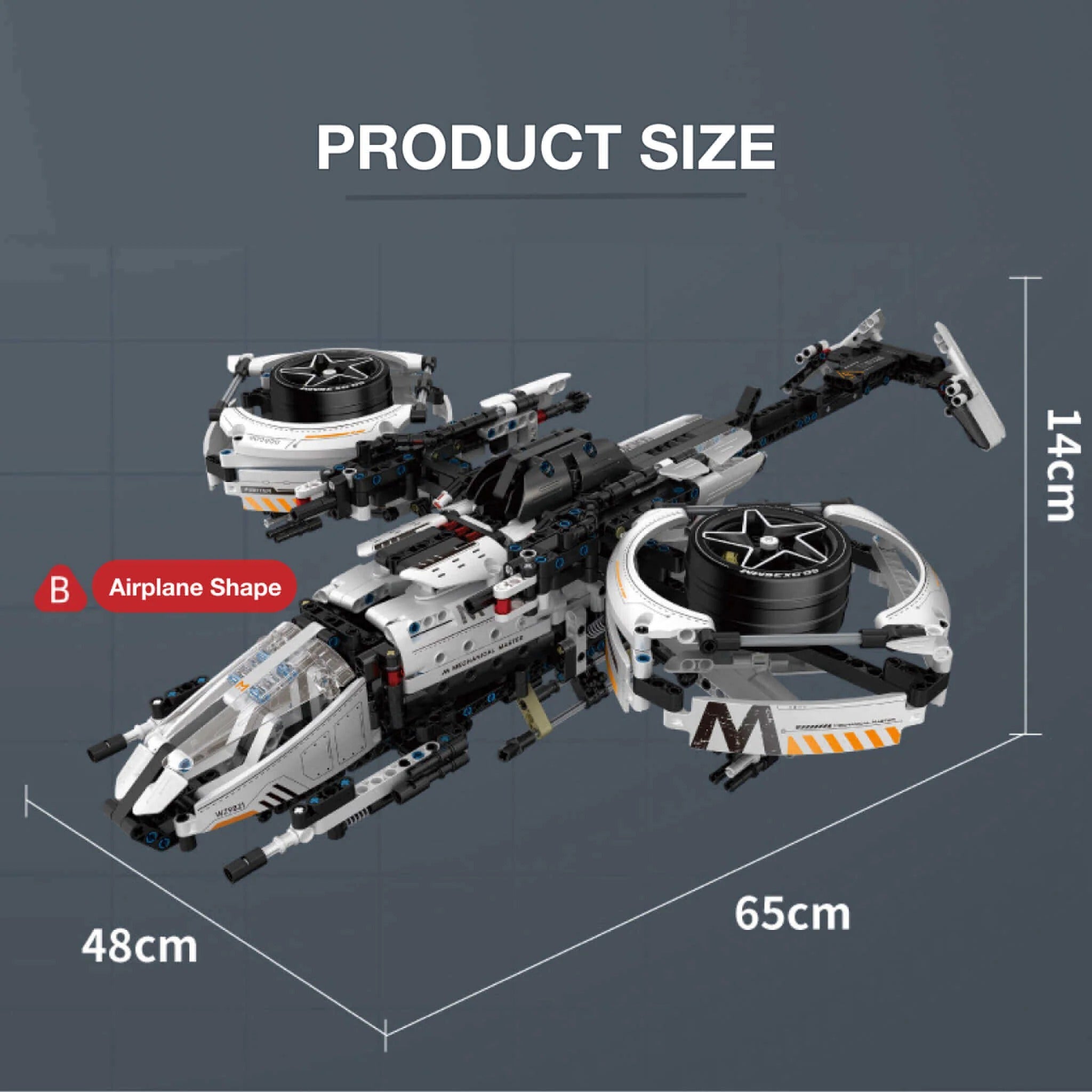 911 Porsche & Starfighter 2 in 1 Set | 1861Pcs