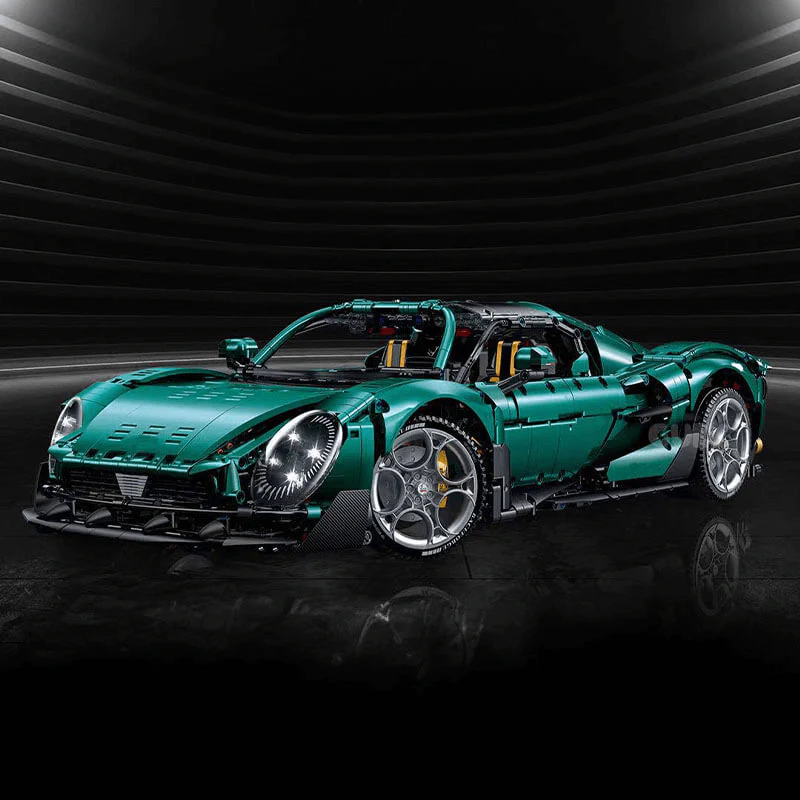 1: 8 Alfa Romeo 33 Stradale Supercar with Remote Control, Electric Doors, Electric Air Suspension, Steam Spray System(3861 Pcs)