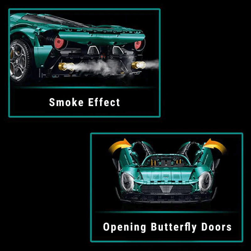 1: 8 Alfa Romeo 33 Stradale Supercar with Remote Control, Electric Doors, Electric Air Suspension, Steam Spray System(3861 Pcs)