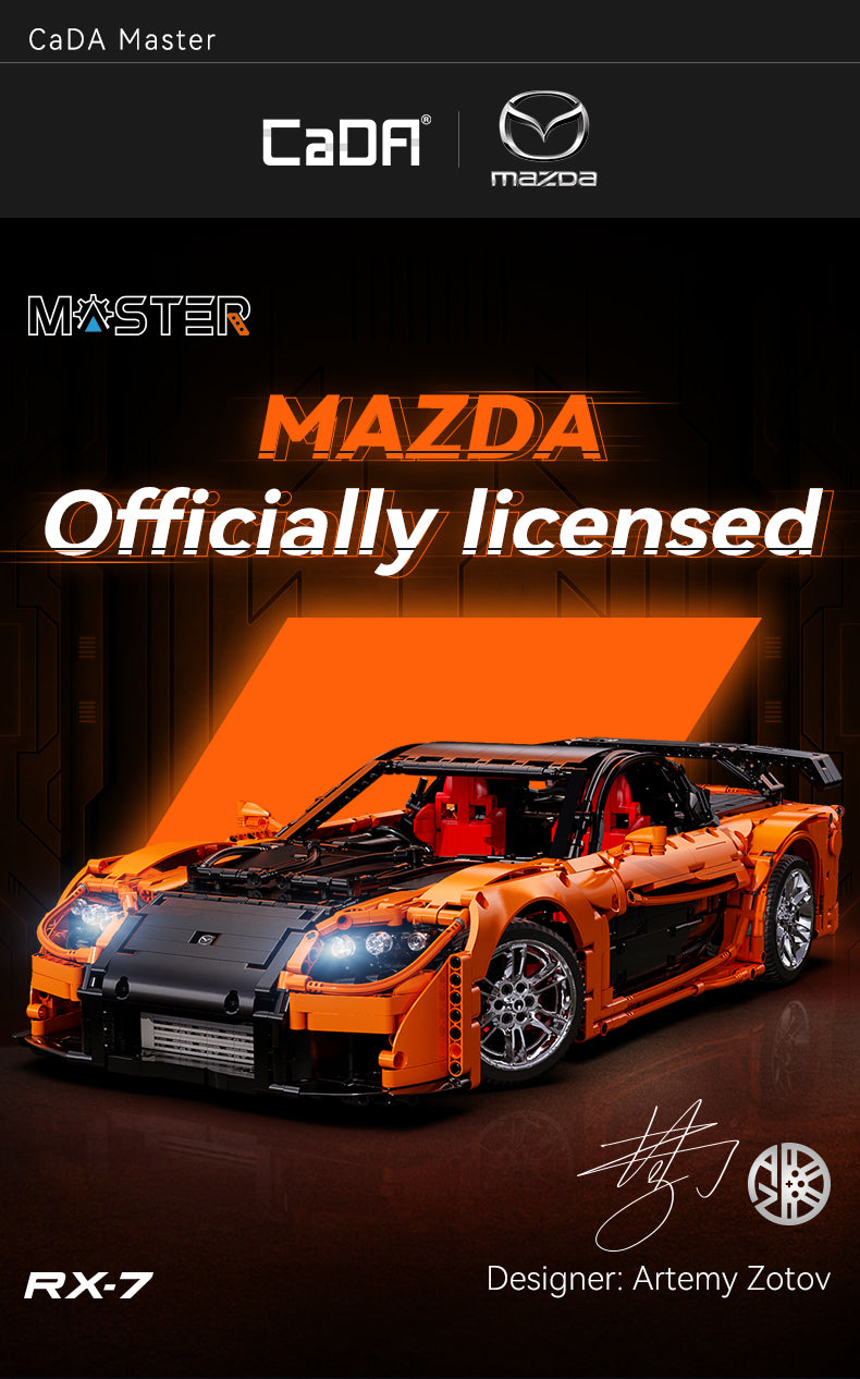 CaDA Master 1:8 Mazda RX-7 C61502W