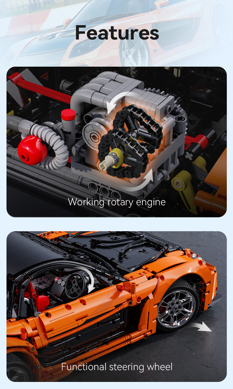 CaDA Master 1:8 Mazda RX-7 C61502W