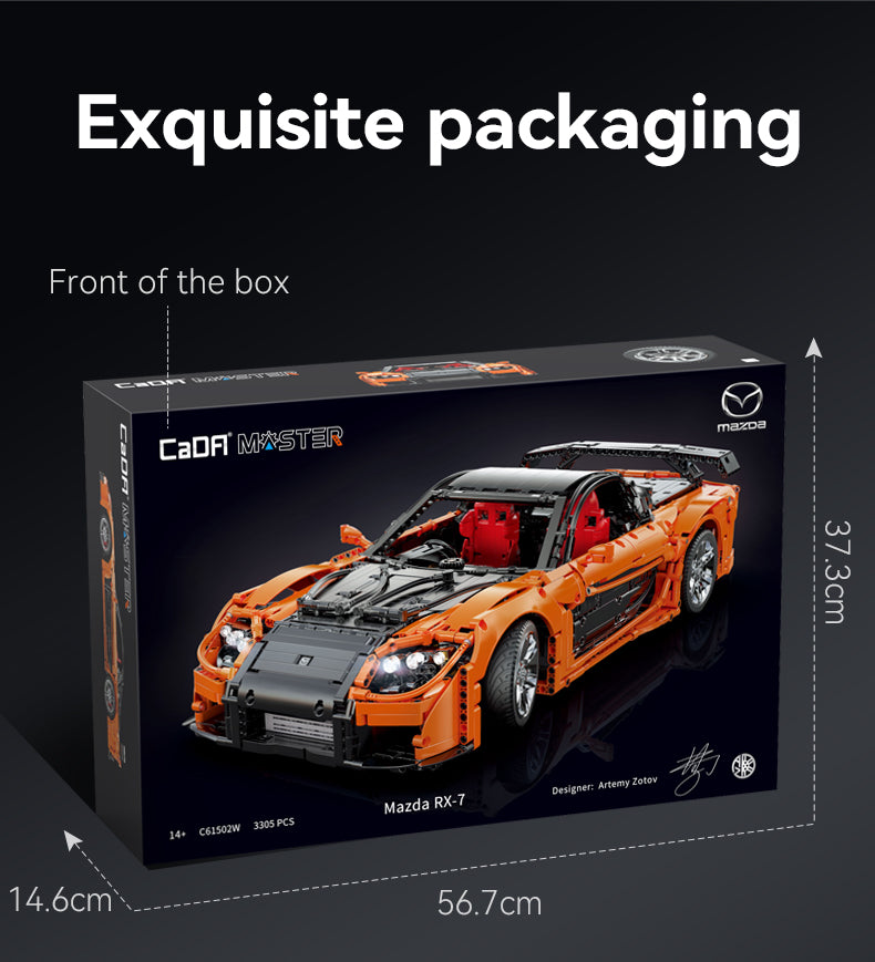 CaDA Master 1:8 Mazda RX-7 C61502W