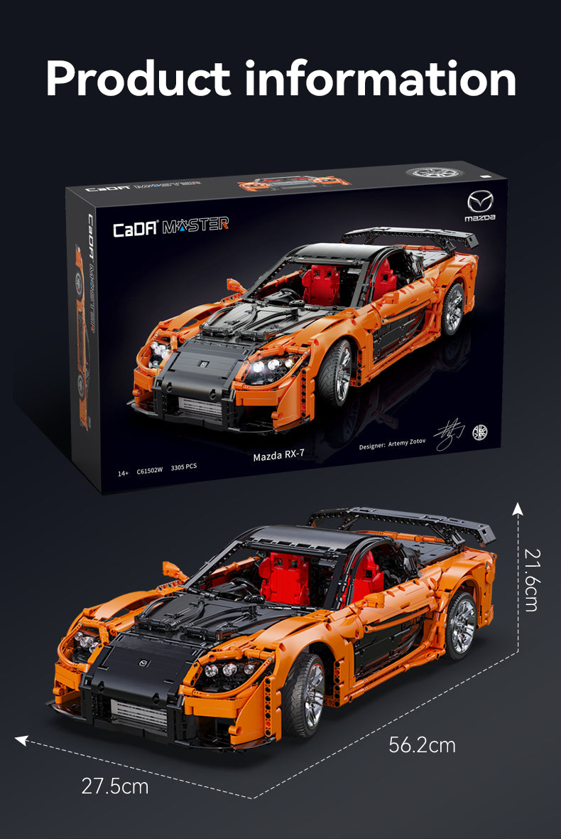 CaDA Master 1:8 Mazda RX-7 C61502W