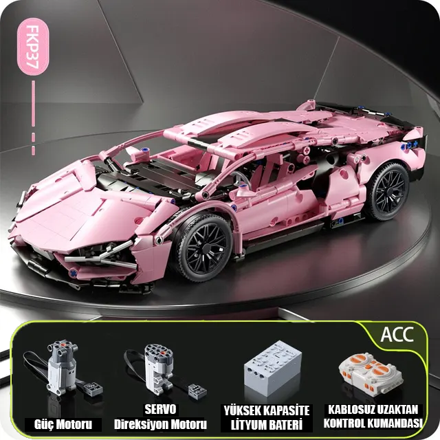 Pink Lamborghini | 1290Pcs