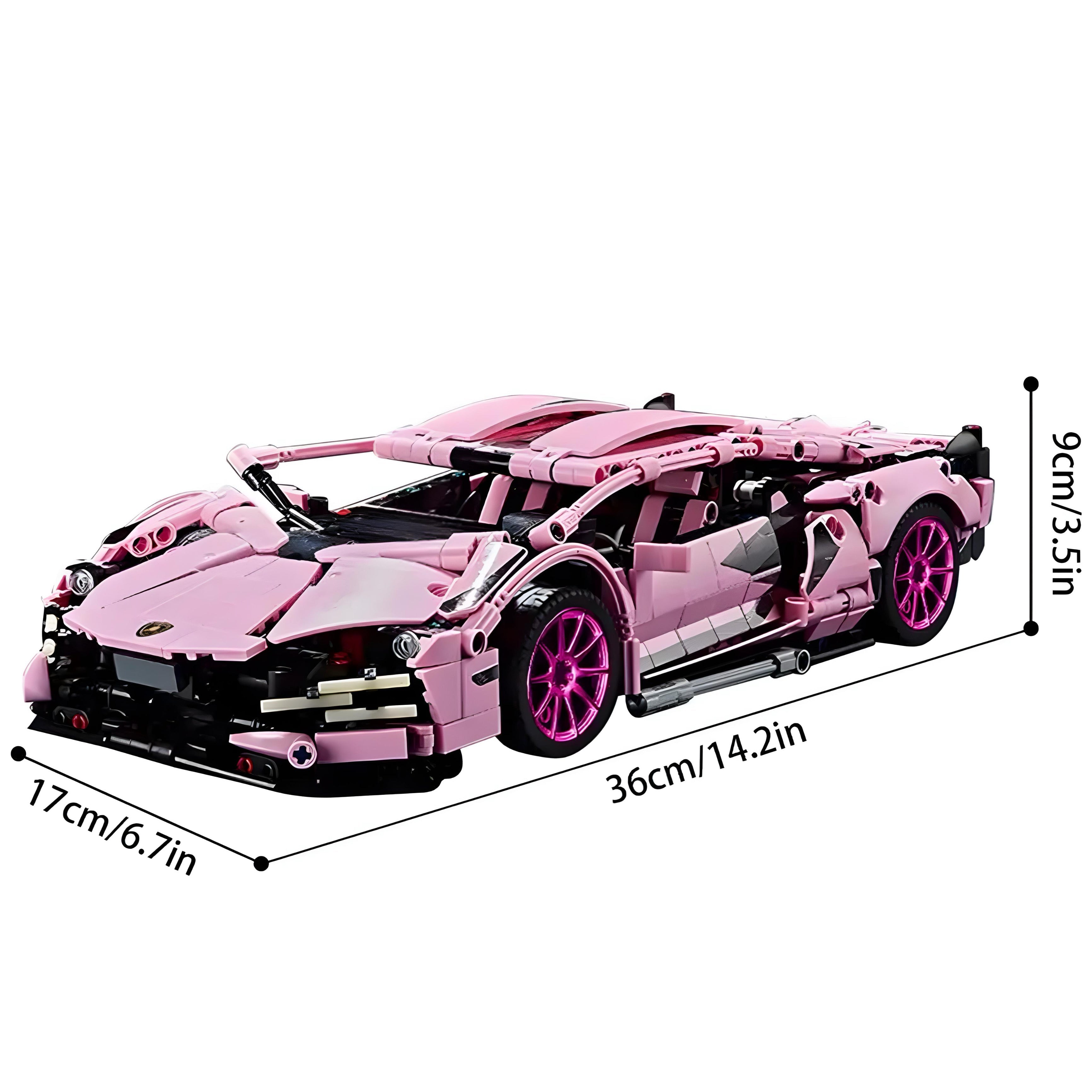 Pink Lamborghini | 1290Pcs