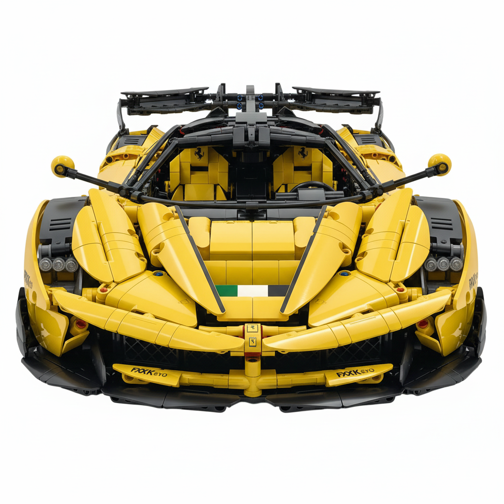 FXX K 1:8 scale Italian hypercar building set, front view