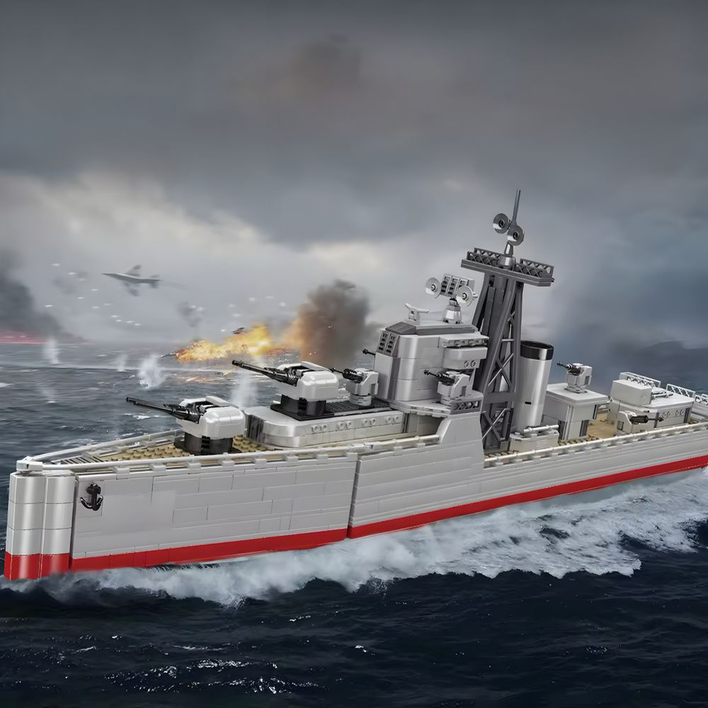 Atlantic-Class Naval Destroyer | 1816pcs