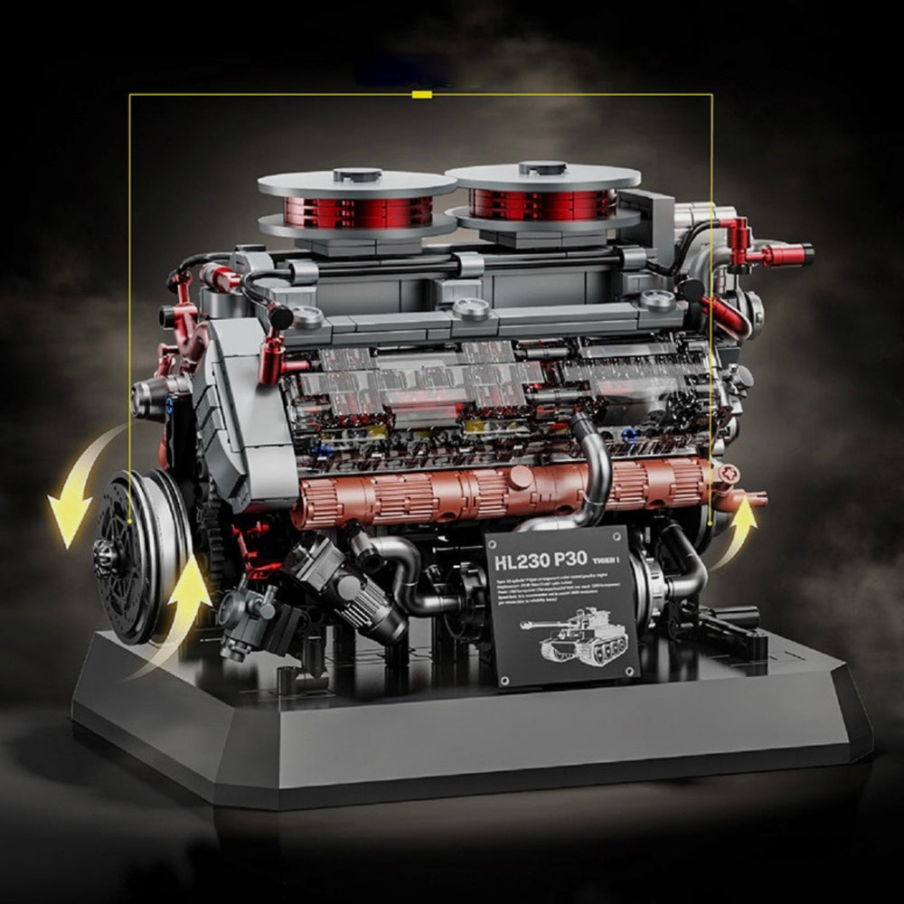 Heavy Tank V12 Engine | 1238pcs