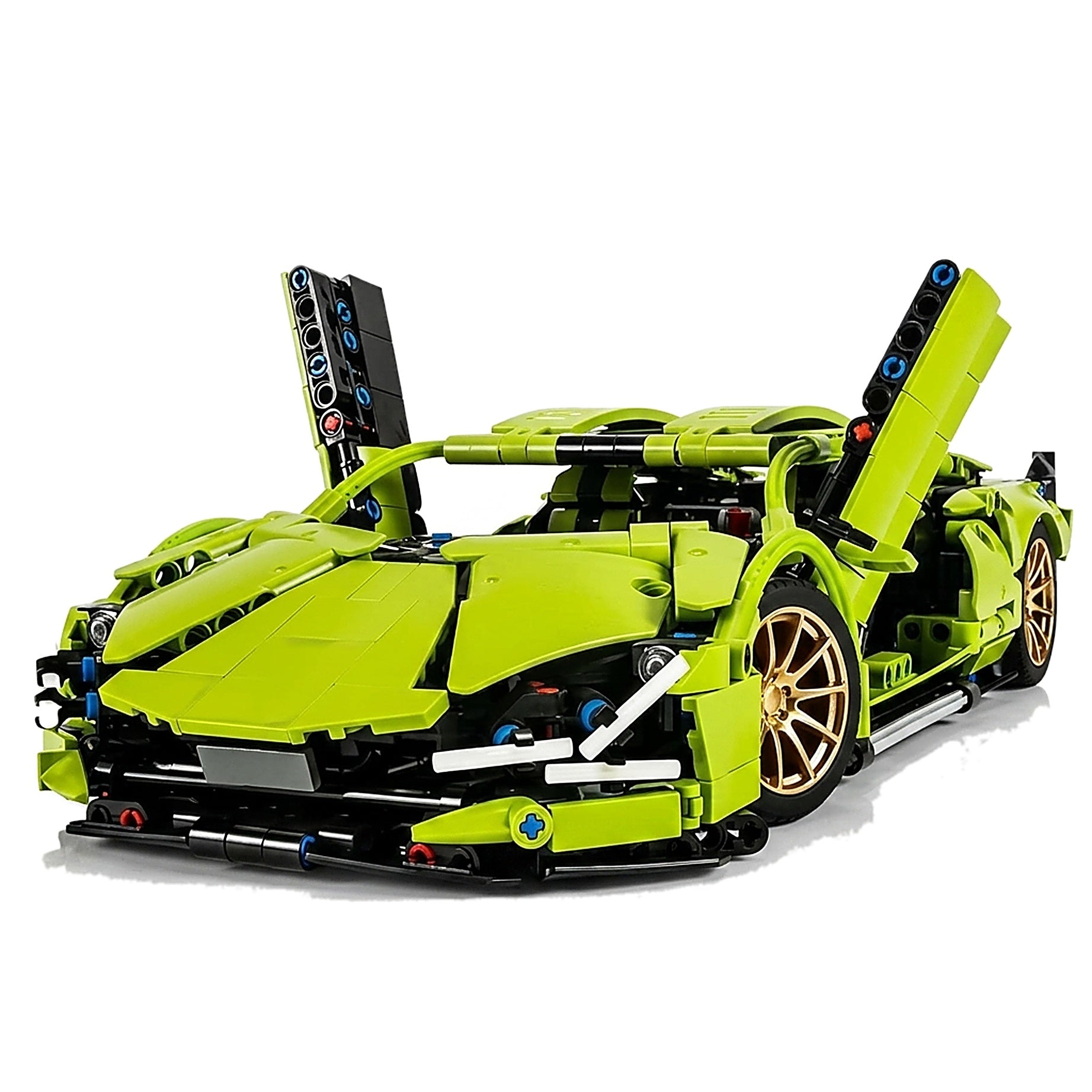Sian Supercar building set with scissor doors open